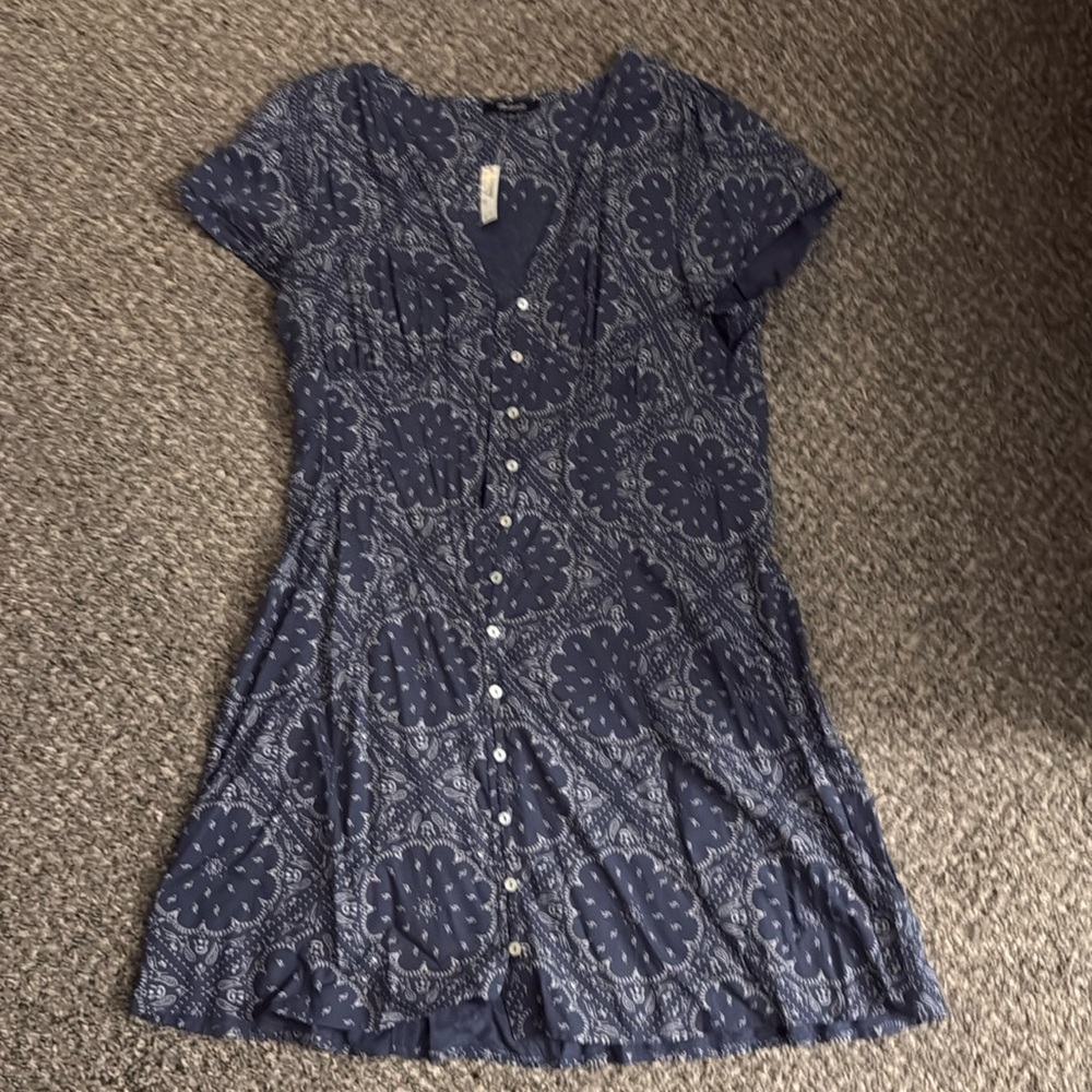 Madewell Blue Bandana Dress
